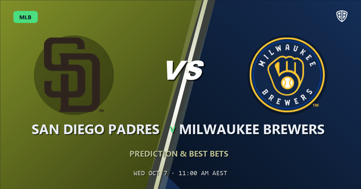 San Diego Padres vs Milwaukee Brewers Prediction and Picks, October 6, 2026