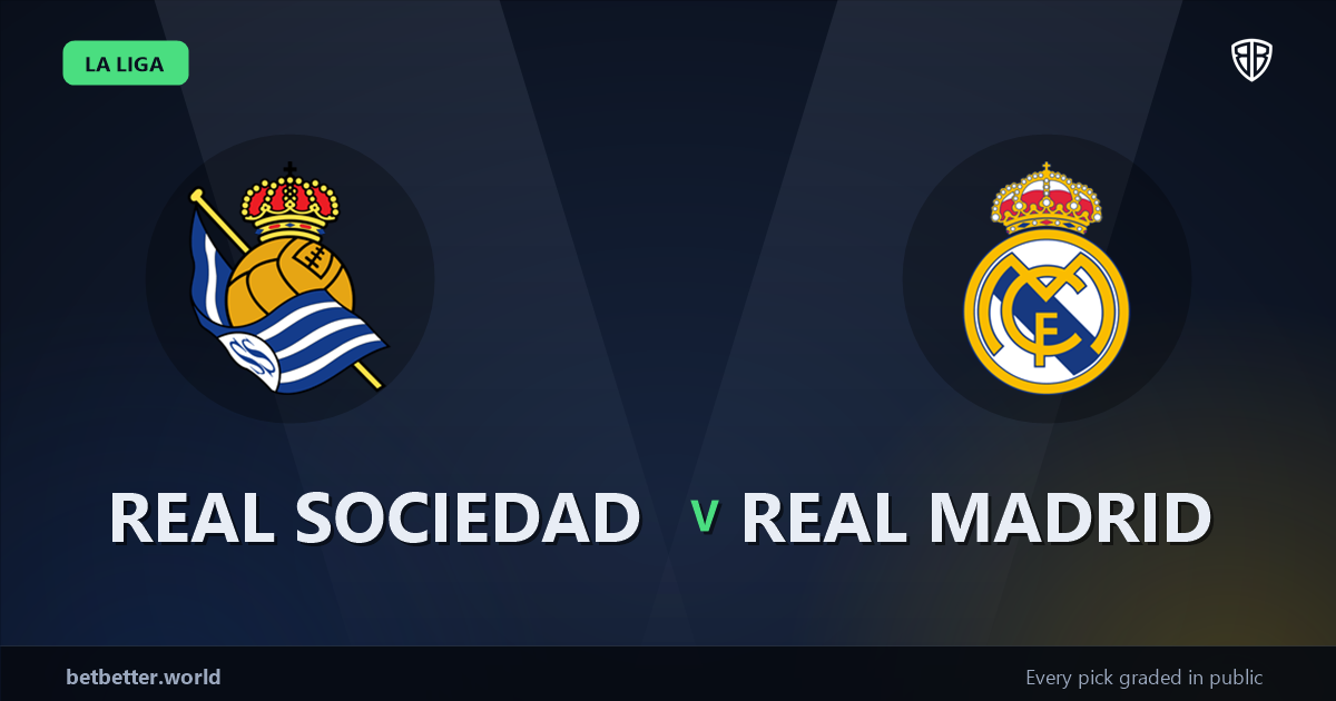 Real Sociedad vs Real Madrid Prediction & Same Game Parlay picks Value Parlay: High-Value Opportunity