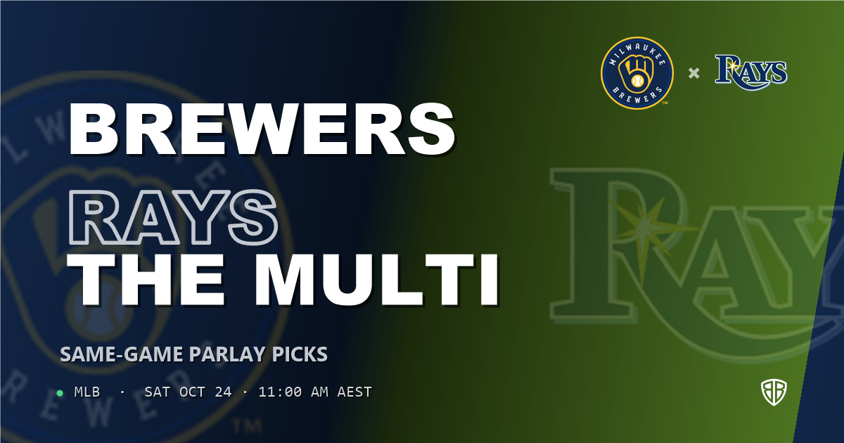 Milwaukee Brewers vs Tampa Bay Rays Prediction and Same Game Parlay picks, October 23, 2026