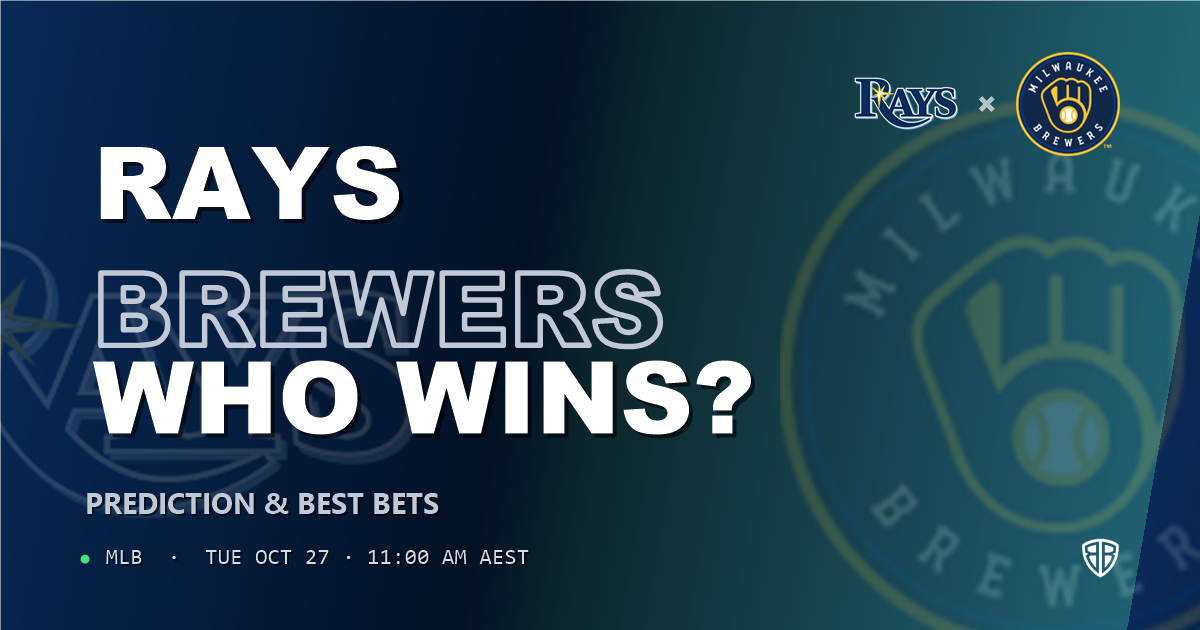 Tampa Bay Rays vs Milwaukee Brewers Prediction and Picks, October 26, 2026