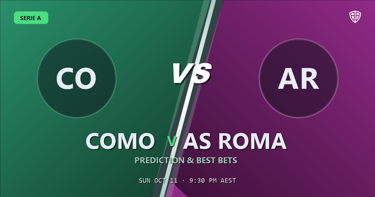 Como vs AS Roma Prediction & Picks (Serie A), October 11, 2026