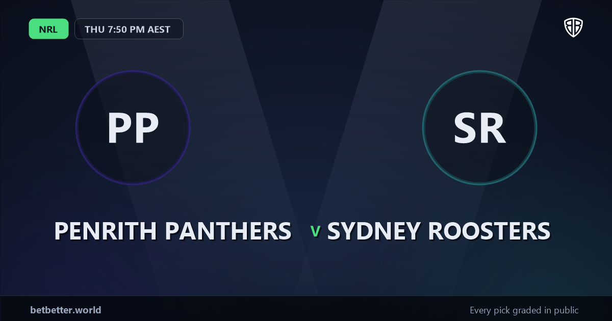 Penrith Panthers vs Sydney Roosters Prediction & Picks: Analytics Breakdown