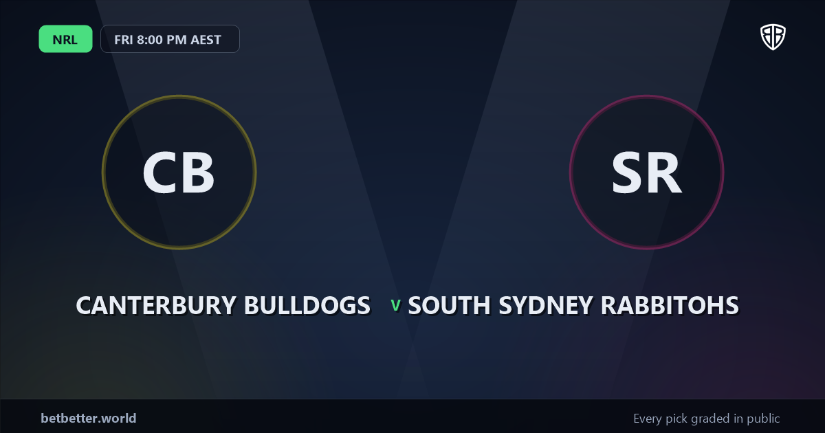 Canterbury Bulldogs vs South Sydney Rabbitohs Prediction & Picks: Winning Game Angles