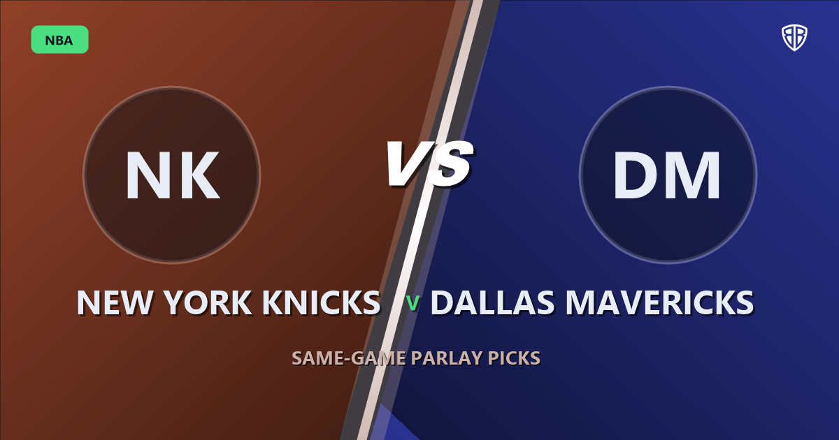 New York Knicks vs Dallas Mavericks Prediction & Same Game Parlay picks Key Insights: High-Value Opportunity