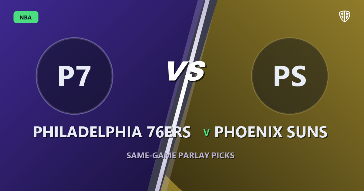 Philadelphia 76ers vs Phoenix Suns Prediction & Same Game Parlay picks Key Insights: High-Value Opportunity