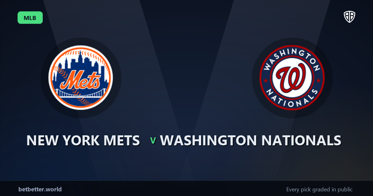 New York Mets vs Washington Nationals Prediction & Same Game Parlay picks Value Parlay: MLB Analytics Breakdown