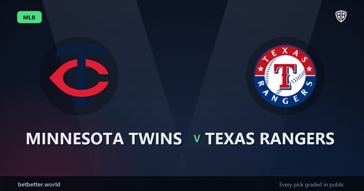 Minnesota Twins vs Texas Rangers Prediction & Same Game Parlay picks Top SGP: Don't Miss These MLB Odds