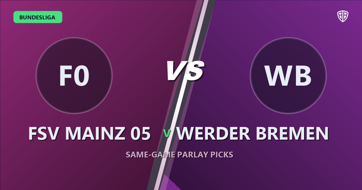 FSV Mainz 05 vs Werder Bremen Prediction & Same Game Parlay picks