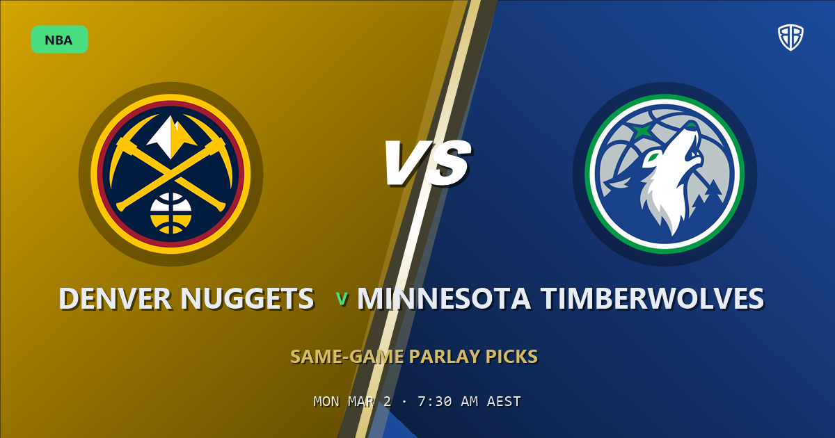 Denver Nuggets vs Minnesota Timberwolves Prediction & Same Game Parlay picks Key Insights: Analytics Breakdown