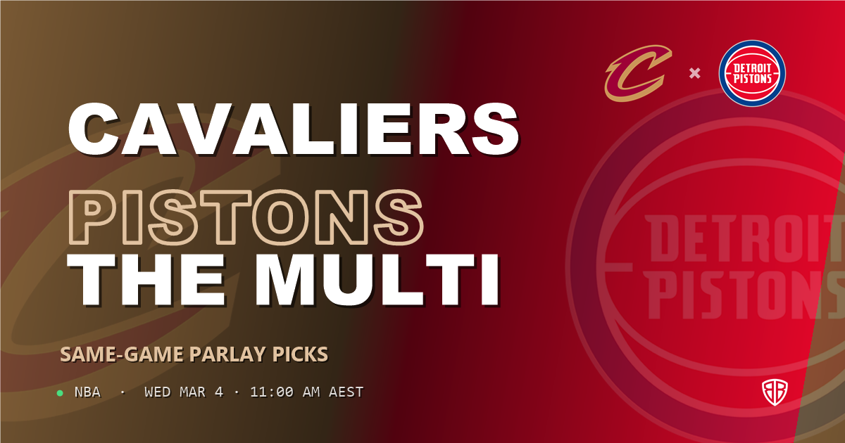 Cleveland Cavaliers vs Detroit Pistons Prediction & Same Game Parlay picks Value Parlay: Analytics Breakdown