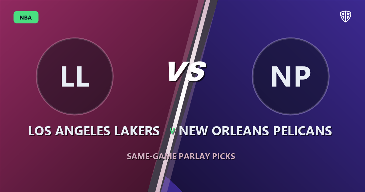 Los Angeles Lakers vs New Orleans Pelicans Prediction & Same Game Parlay picks Value Parlay: Analytics Breakdown