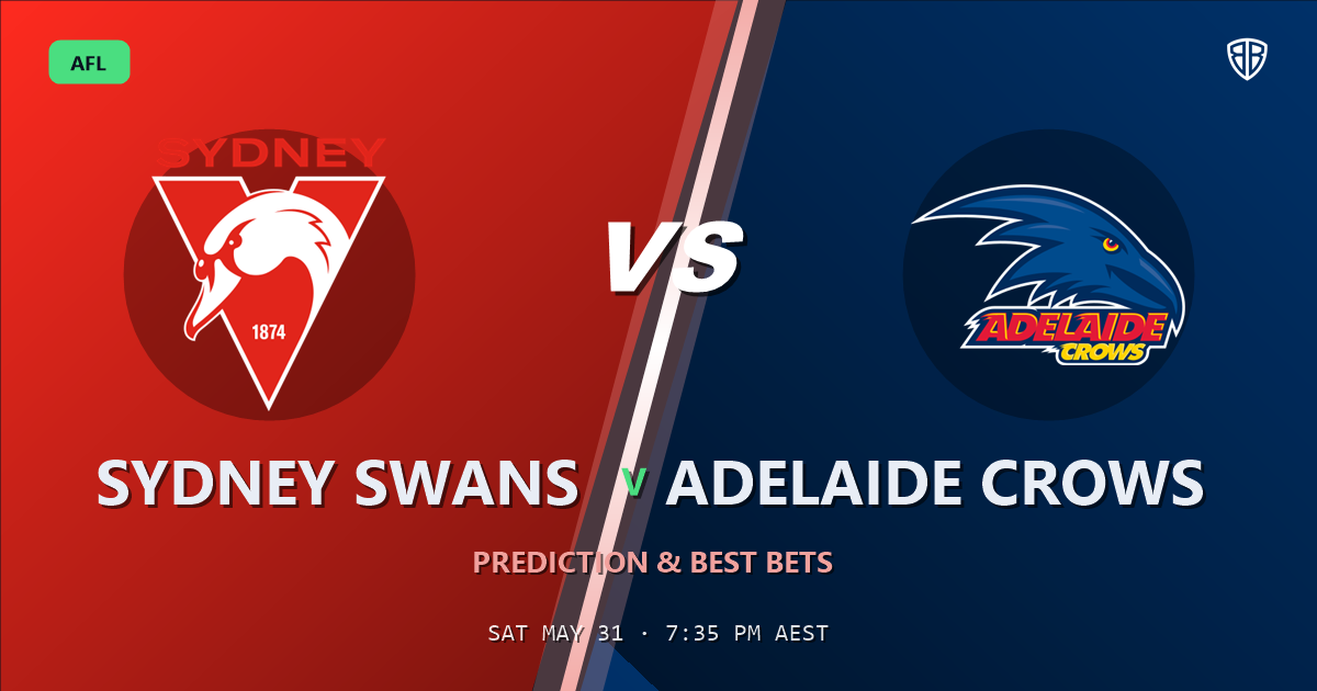 AFL news: Sydney Swans vs Adelaide Crows Prediction & Picks : Stat-Based Insights