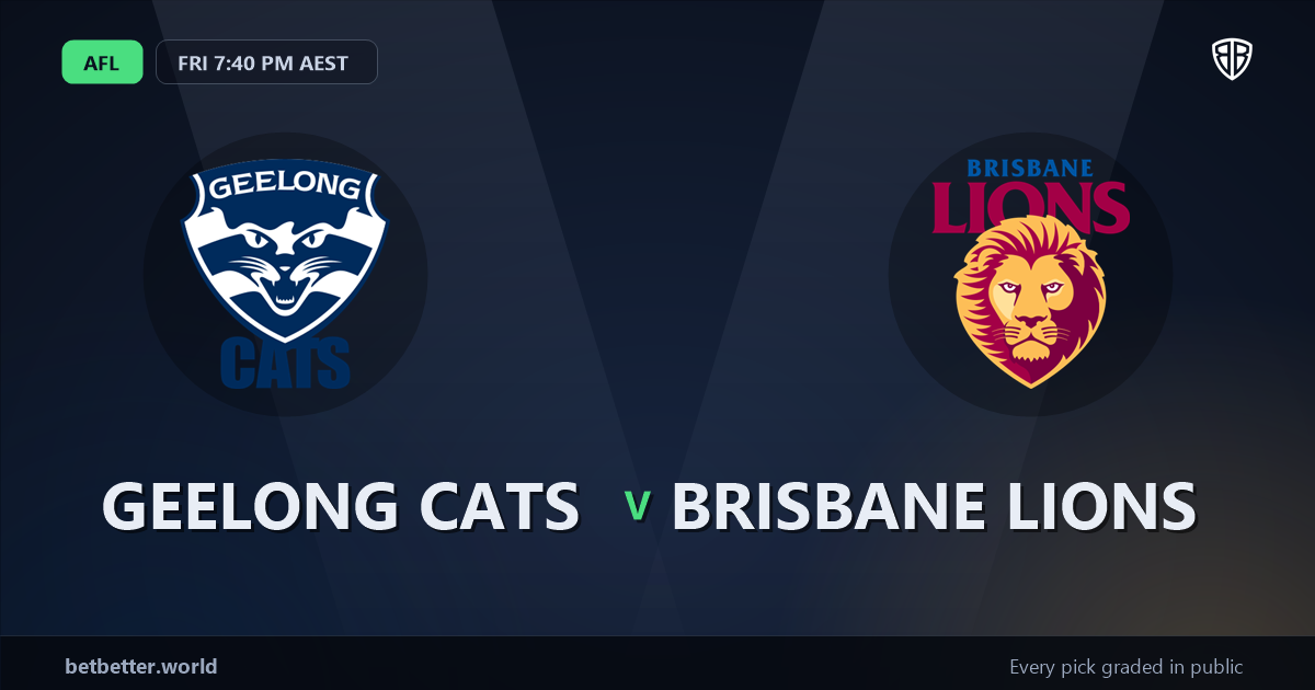 Geelong Cats vs Brisbane Lions Prediction & Picks: Odds Analysis & Top Props