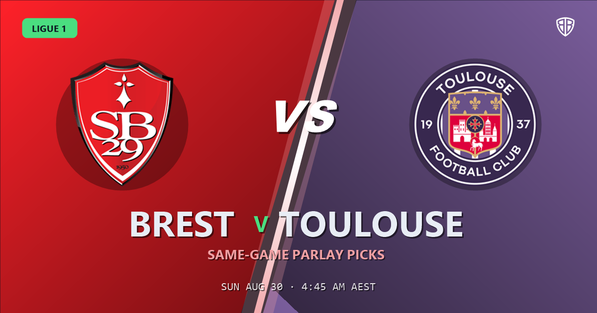 Brest vs Toulouse Prediction & Same Game Parlay picks Value Parlay: Don't Miss These Odds