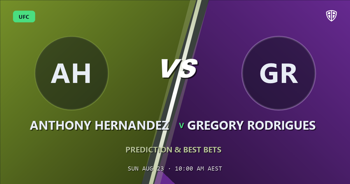 Anthony Hernandez vs Gregory Rodrigues Prediction & Picks: Stat-Based Insights