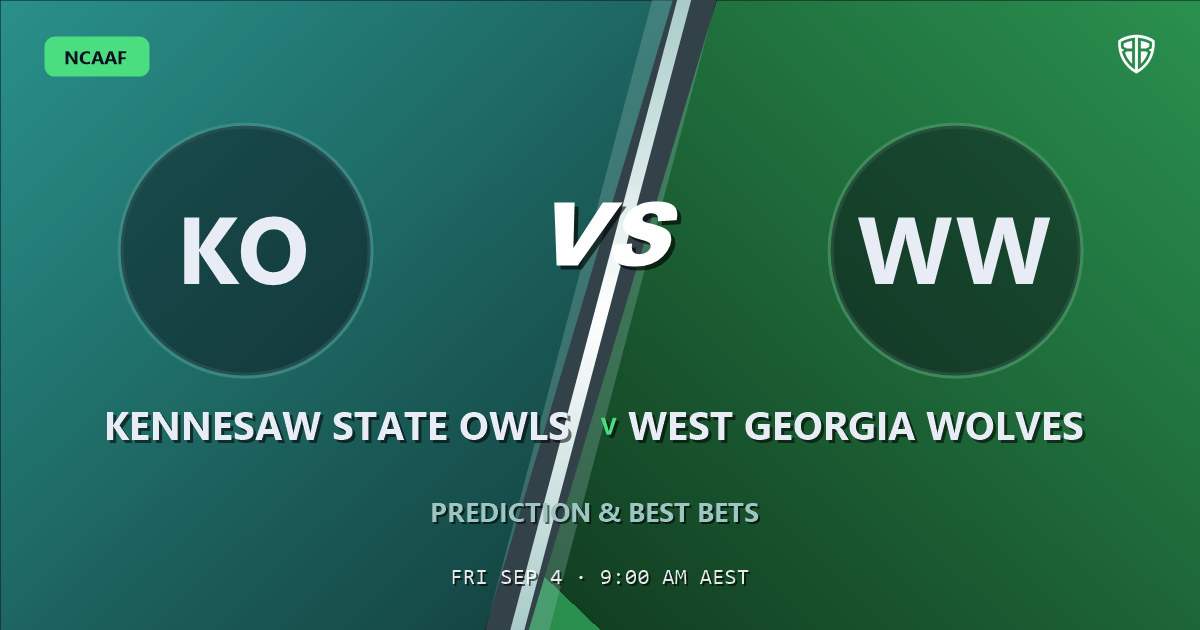 Kennesaw State Owls vs West Georgia Wolves Prediction & Picks: Analytics Breakdown
