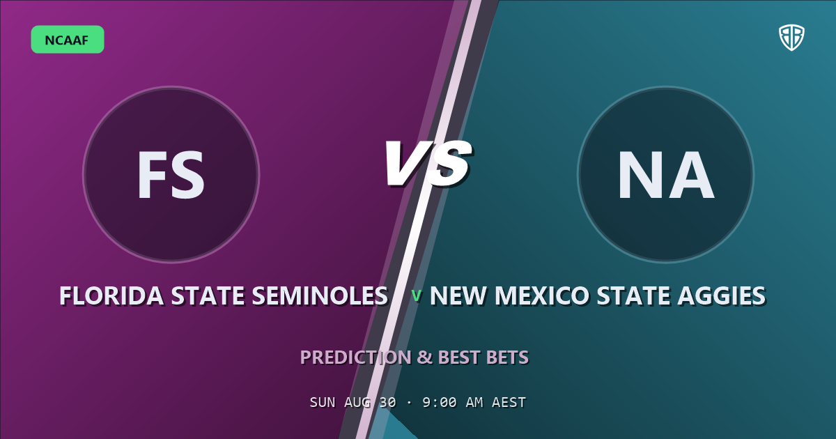 Florida State Seminoles vs New Mexico State Aggies Prediction & Picks: Don't Miss These Odds