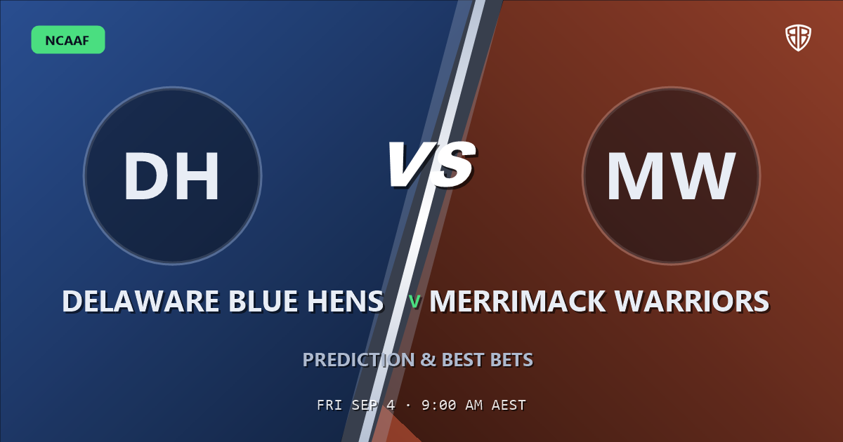 Delaware Blue Hens vs Merrimack Warriors Prediction & Picks: Full Match Breakdown & Bets