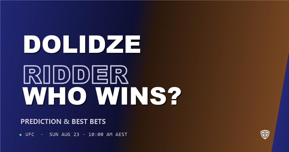 Roman Dolidze vs Reinier de Ridder Prediction & Picks: Smart Betting Angles