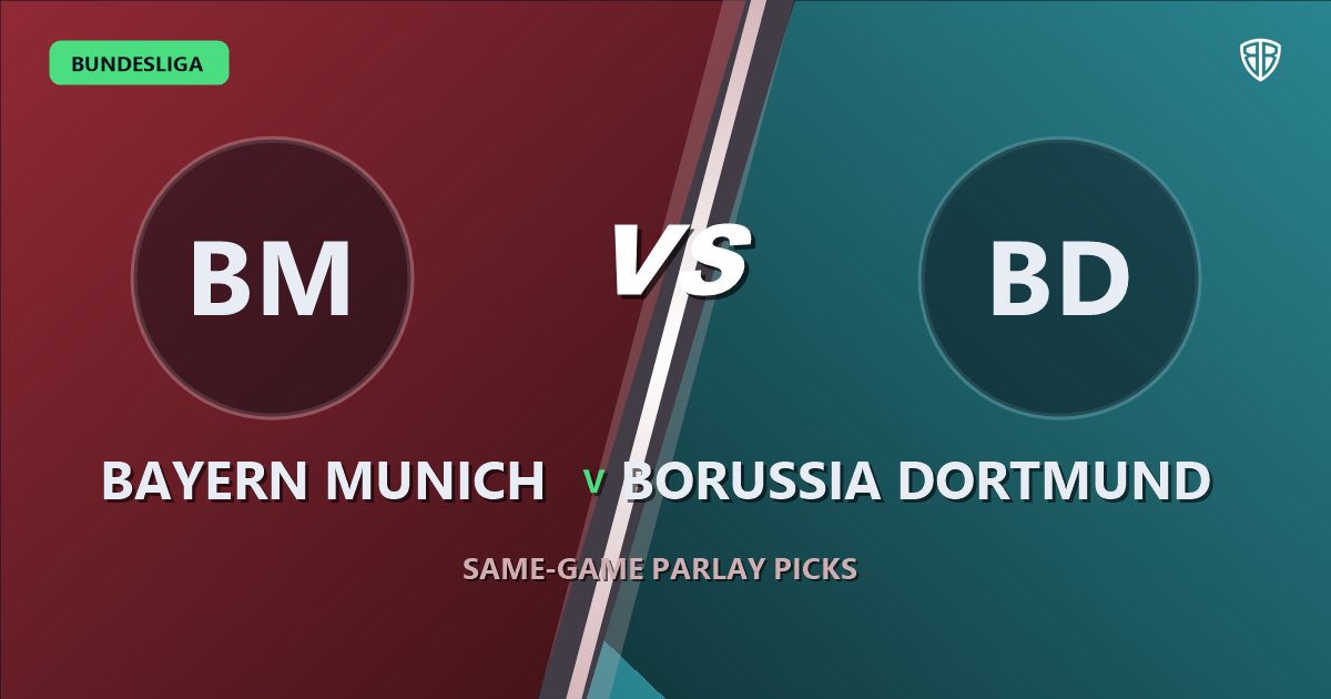 Bayern Munich vs Borussia Dortmund Prediction & Same Game Parlay picks