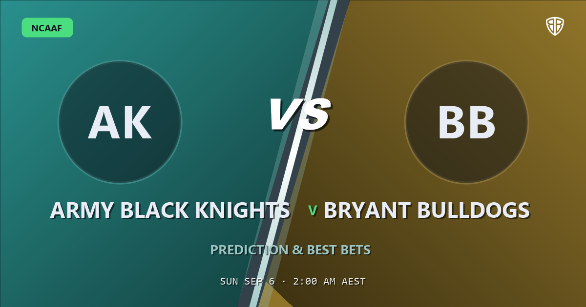 Army Black Knights vs Bryant Bulldogs Prediction & Picks: Winning Game Angles