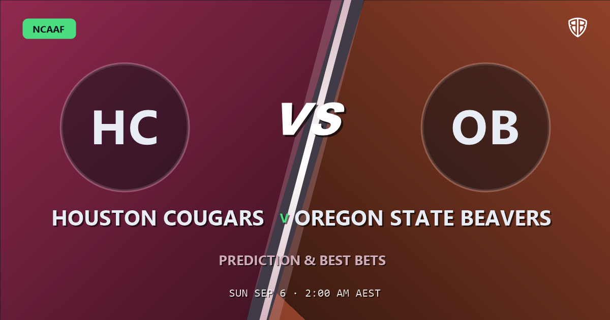 Houston Cougars vs Oregon State Beavers Prediction & Picks: Don't Miss These Odds