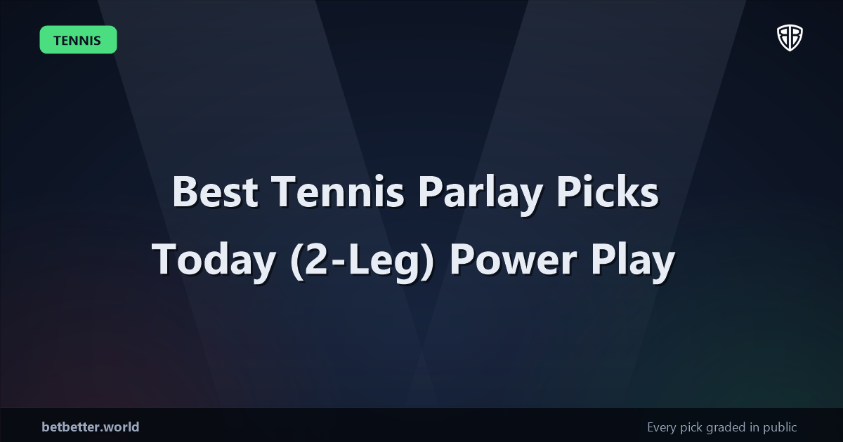 Best Tennis Parlay Picks Today, Sunday 08/02 (2-Leg) Power Play
