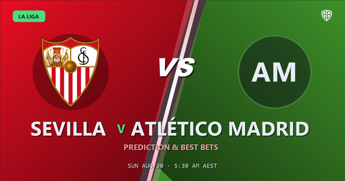 Sevilla vs Atlético Madrid Prediction & Picks (La Liga): Stat-Based Insights