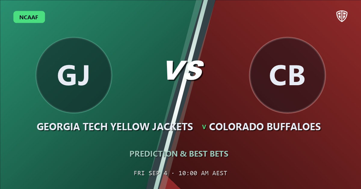 Georgia Tech Yellow Jackets vs Colorado Buffaloes Prediction & Picks: Don't Miss These Odds