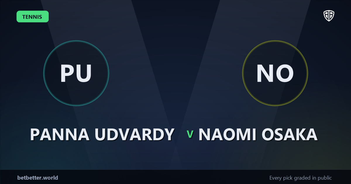 Panna Udvardy vs Naomi Osaka Prediction & Picks: Stat-Based Insights