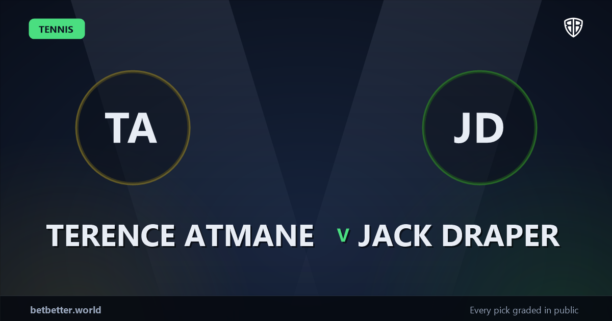 Terence Atmane vs Jack Draper Prediction & Picks: Our Expert Analysis