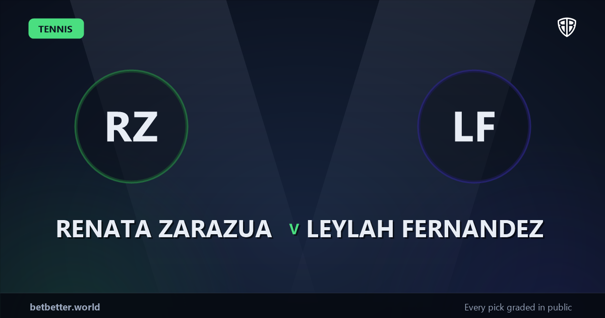 Renata Zarazua vs Leylah Fernandez Prediction & Picks: Don't Miss These Odds