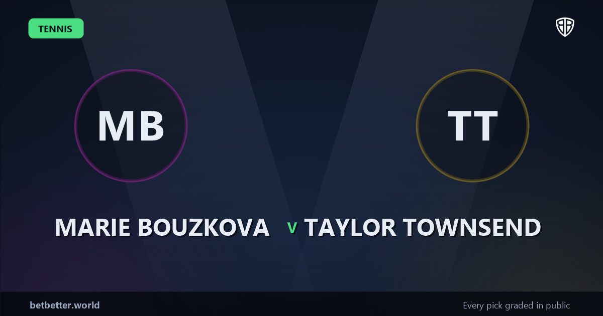 Marie Bouzkova vs Taylor Townsend Prediction & Picks: Odds Analysis & Top Props