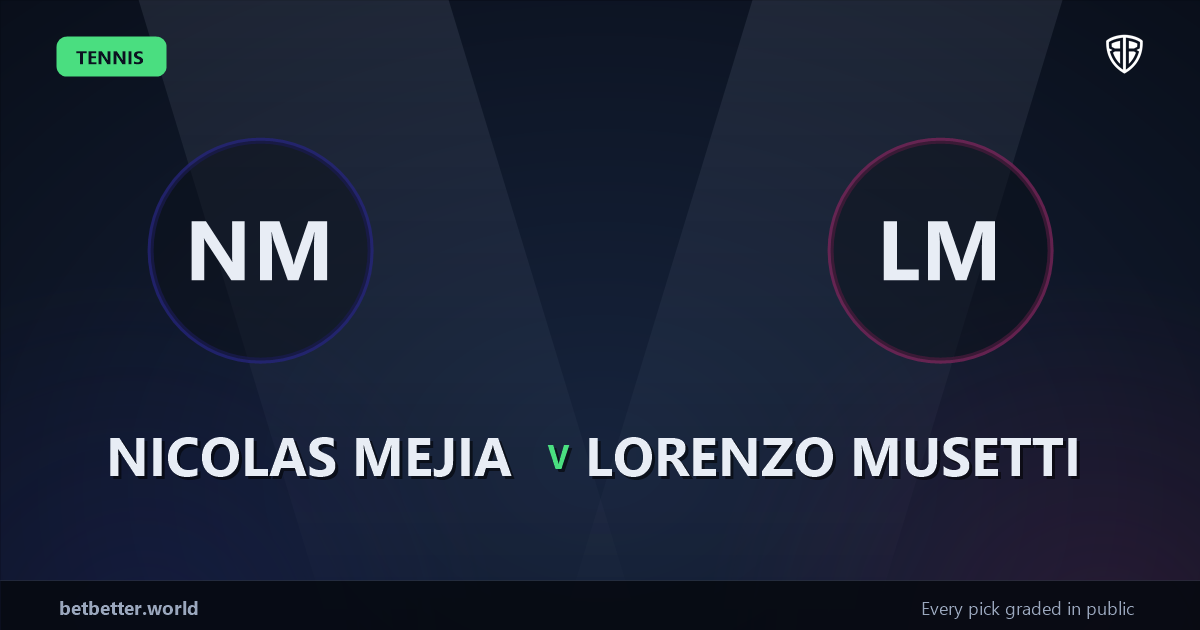 Nicolas Mejia vs Lorenzo Musetti Prediction & Picks: Winning Game Angles
