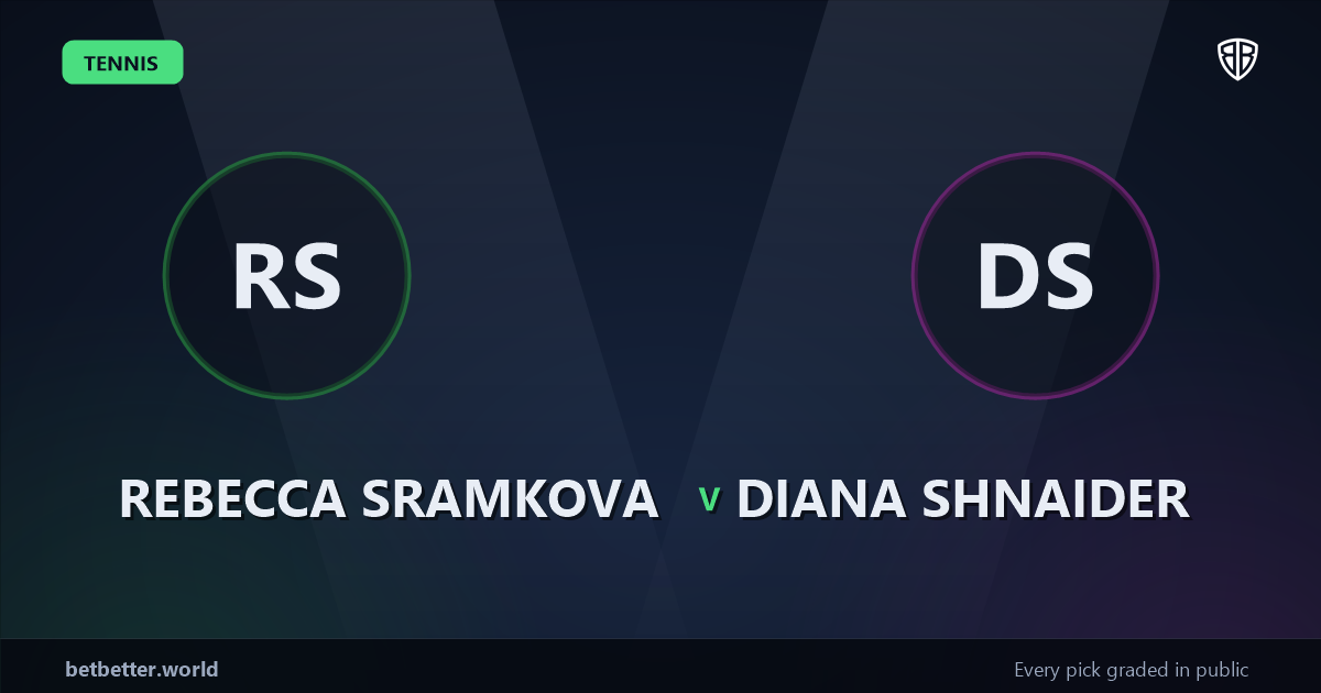 Rebecca Sramkova vs Diana Shnaider Prediction & Picks: Our Expert Analysis