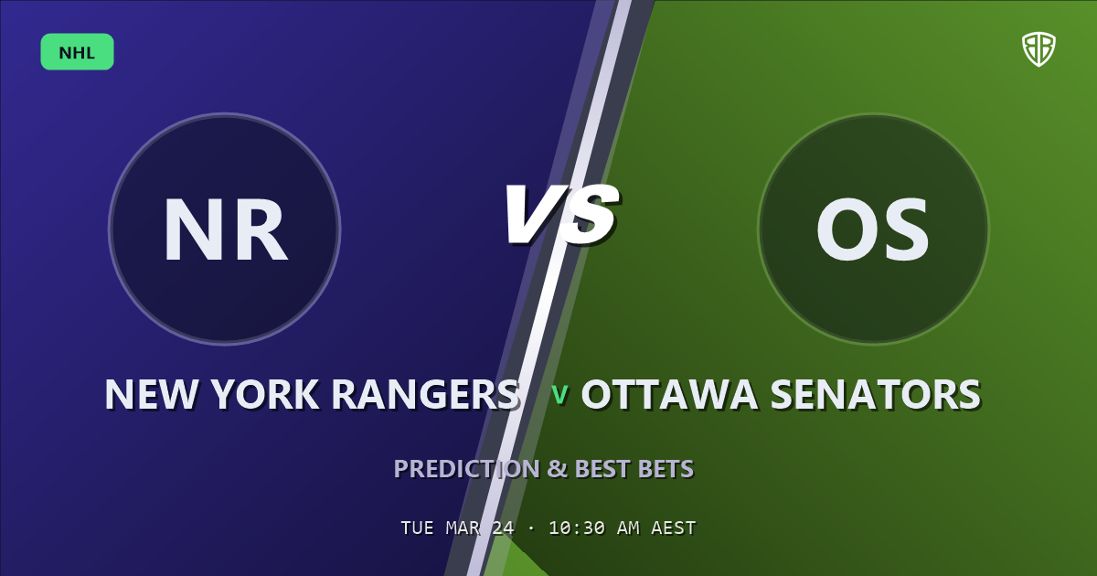 New York Rangers vs Ottawa Senators Prediction & Picks (Vincent Trocheck Key Factor): Stat-Based Insights