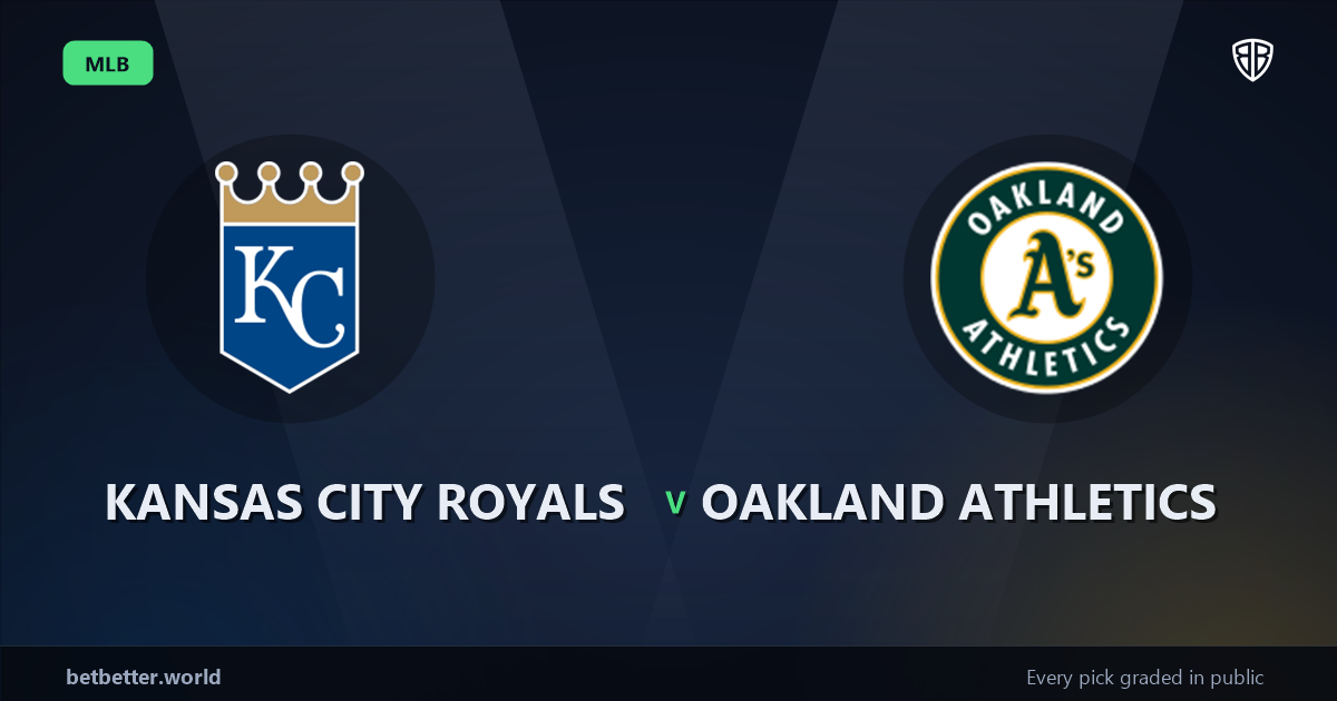 Kansas City Royals vs Oakland Athletics Prediction & Same Game Parlay picks Key Insights: Our Expert MLB Analysis