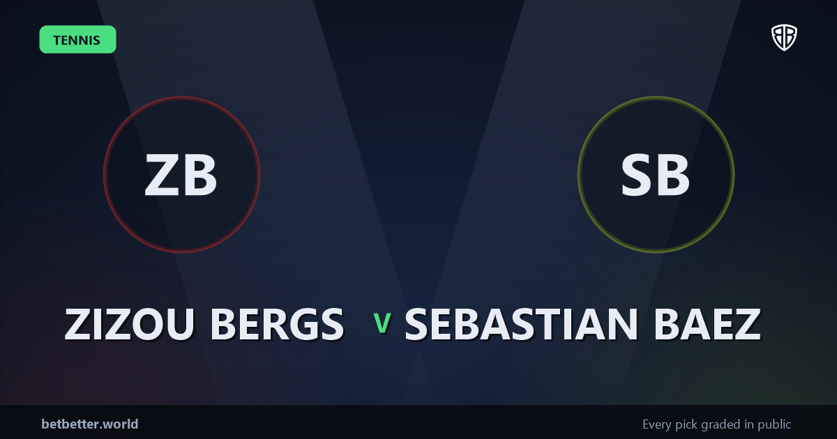 Zizou Bergs vs Sebastian Baez Prediction & Picks: High-Value Opportunity