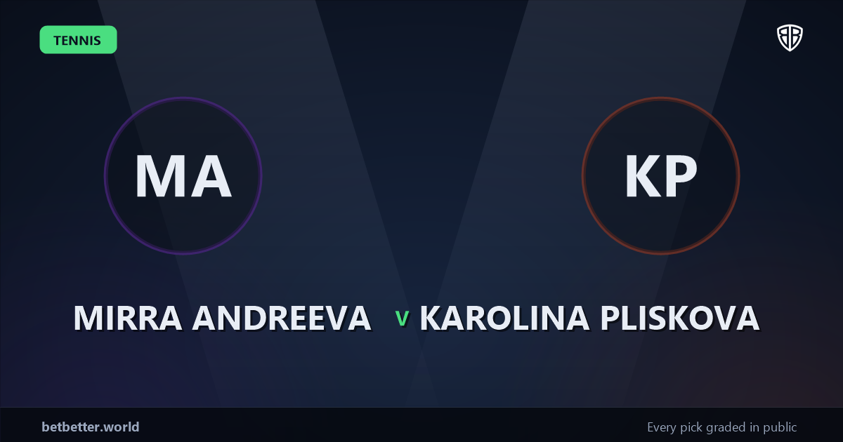 Mirra Andreeva vs Karolina Pliskova Prediction & Picks: Stat-Based Insights