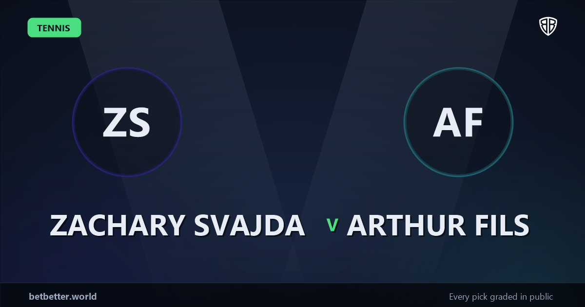 Zachary Svajda vs Arthur Fils Prediction & Picks: Odds Analysis & Top Props