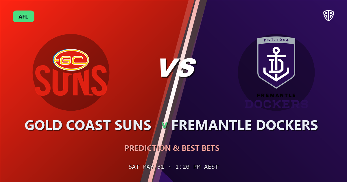 AFL news: Gold Coast Suns vs Fremantle Dockers Prediction & Picks (Michael Frederick Key Factor): Odds Analysis & Top Props