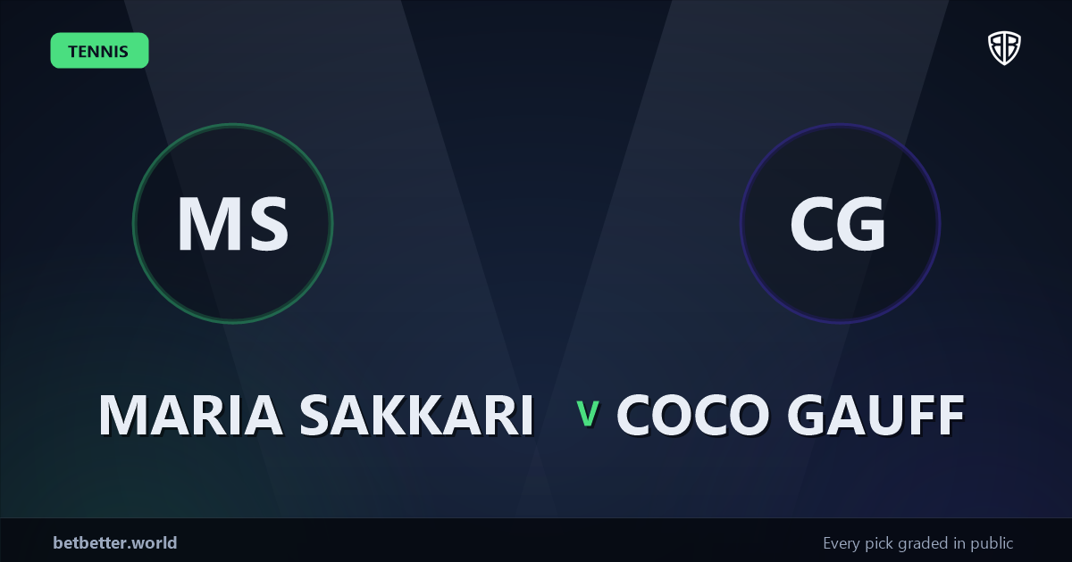 Maria Sakkari vs Coco Gauff Prediction & Picks: Don't Miss These Odds