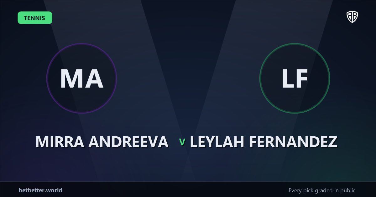 Mirra Andreeva vs Leylah Fernandez Prediction & Picks: Stat-Based Insights