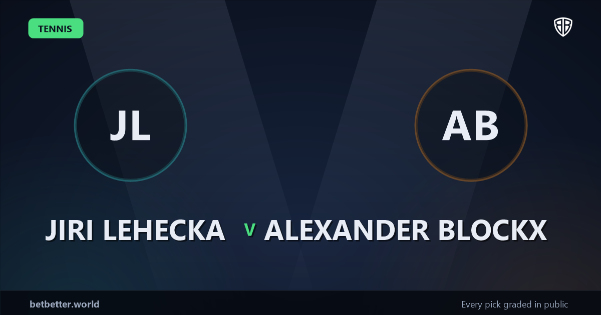 Jiri Lehecka vs Alexander Blockx Prediction & Picks: Winning Game Angles