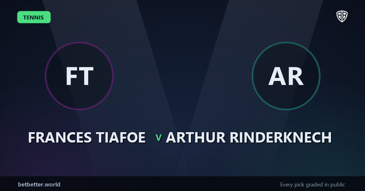 Frances Tiafoe vs Arthur Rinderknech Prediction & Picks: Winning Game Angles