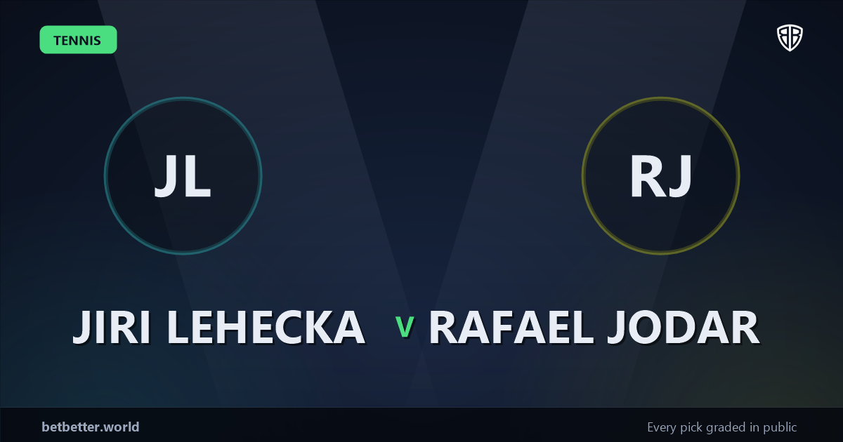Jiri Lehecka vs Rafael Jodar Prediction & Picks: Full Match Breakdown & Bets