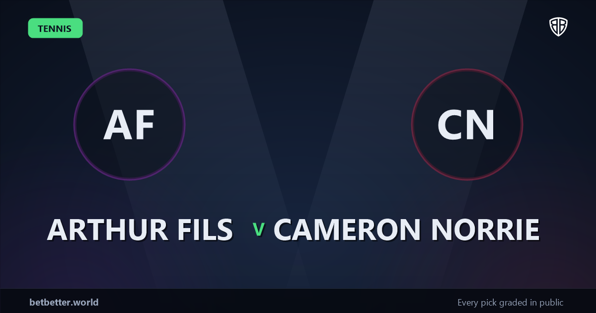 Arthur Fils vs Cameron Norrie Prediction & Picks: Odds Analysis & Top Props