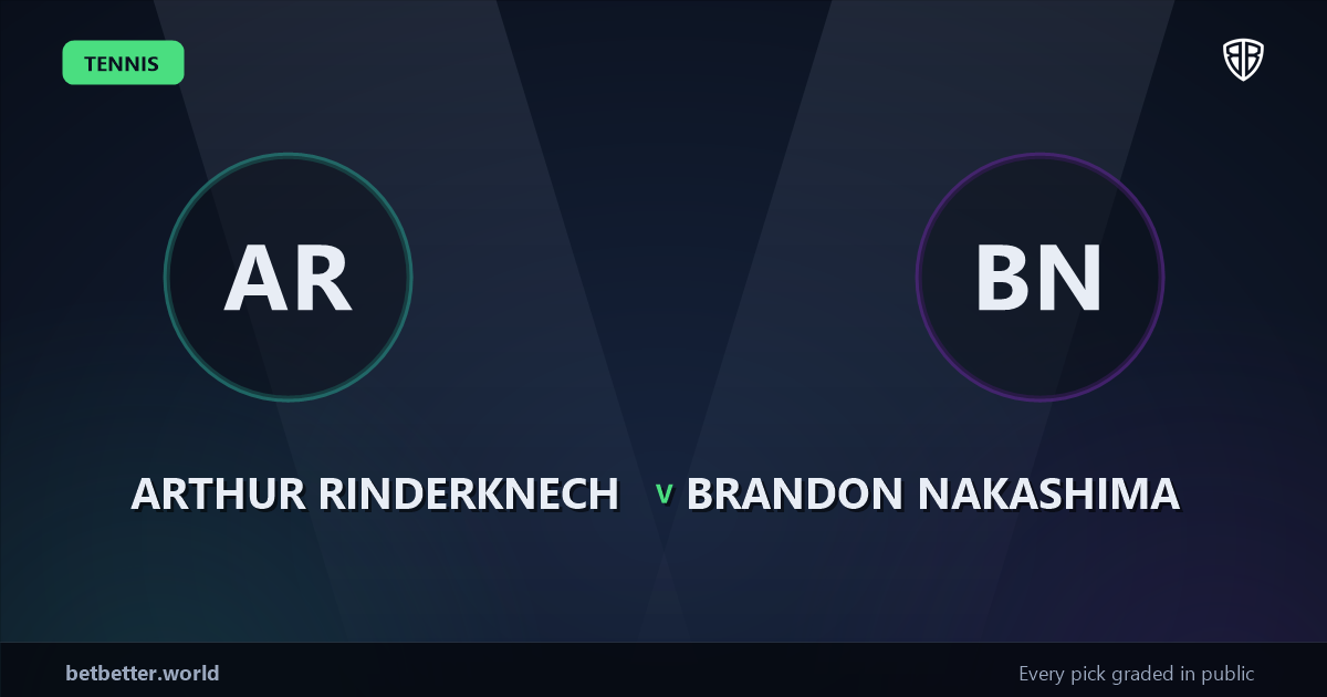 Arthur Rinderknech vs Brandon Nakashima Prediction & Picks: Our Expert Analysis
