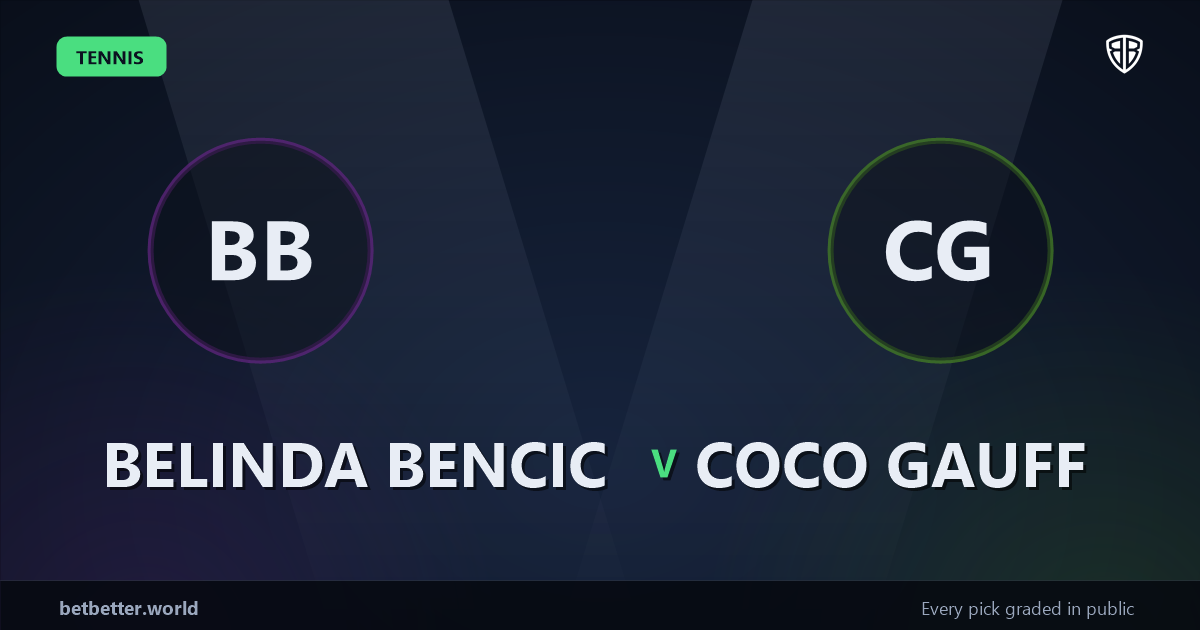 Belinda Bencic vs Coco Gauff Prediction & Picks: Odds Analysis & Top Props