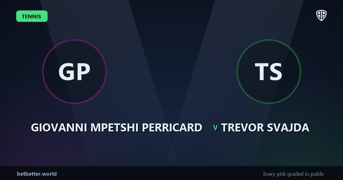 Giovanni Mpetshi Perricard vs Trevor Svajda Prediction & Picks: High-Value Opportunity